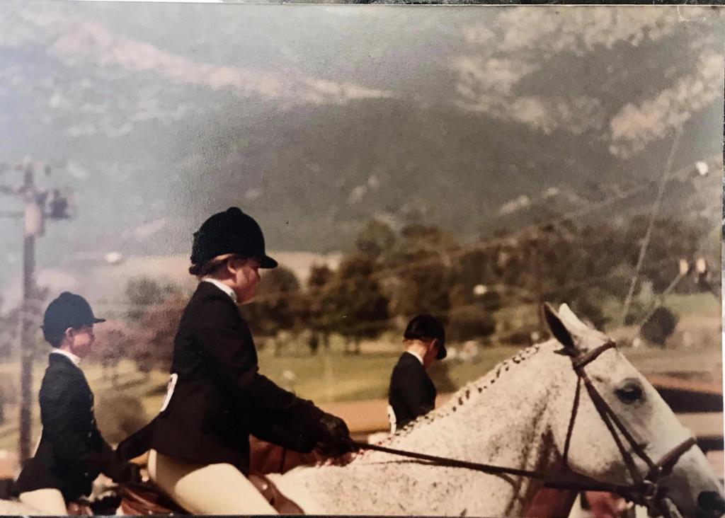 Margaret Ransom riding her Christmas horse, Many Colors. (Courtesy of Margaret Ransom)